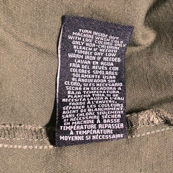 One 5 One Floral Embroidered Jacket Sz Large Retro Style Army Green - Picture 9 of 11